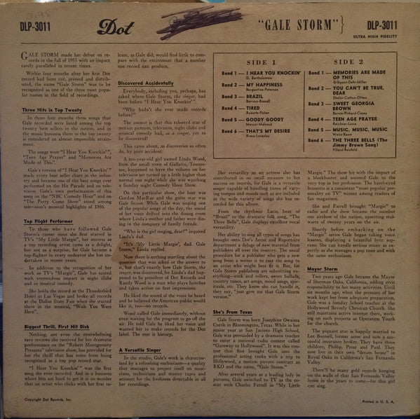 Gale Storm : Gale Storm (LP)