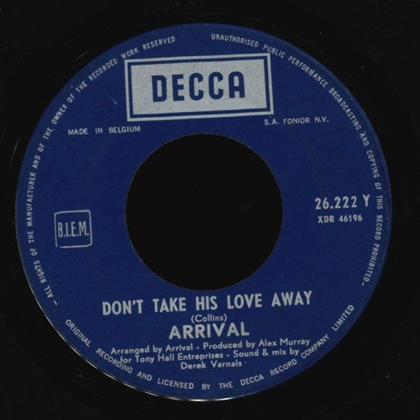 Arrival (2) : Friends / Don't Take His Love Away (7", Single)