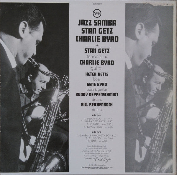 Stan Getz / Charlie Byrd : Jazz Samba (LP, Album)