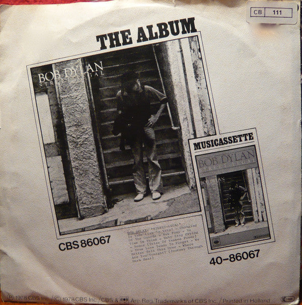 Bob Dylan : Baby Stop Crying (7", Single)