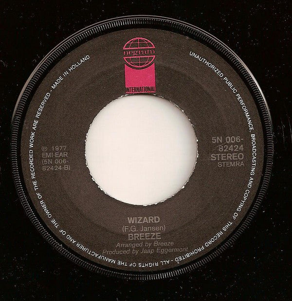 Breeze (16) : It's Only A Matter Of Time (7", Single)