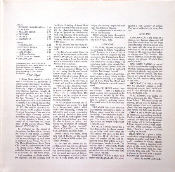 Antonio Carlos Jobim : The Composer Of Desafinado, Plays (LP, Album, RE)