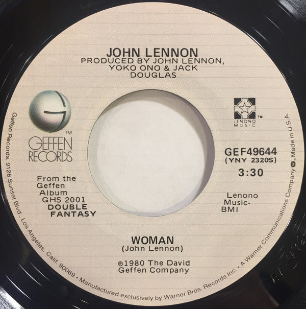 John Lennon : Woman (7", Single, Styrene, All)