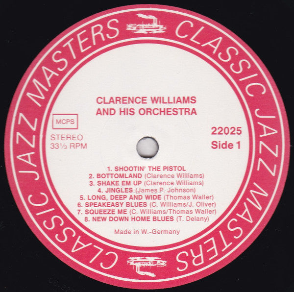 Clarence Williams And His Orchestra : Clarence Williams And His Orchestra With King Oliver & Bennie Moten (LP, Comp)