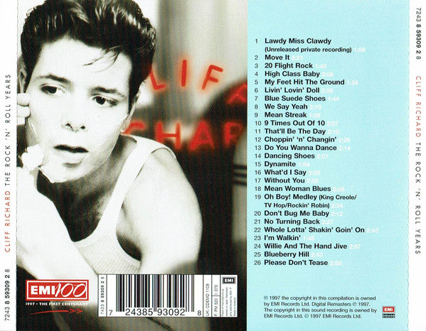 Cliff Richard : The Rock 'N' Roll Years (CD, Comp)