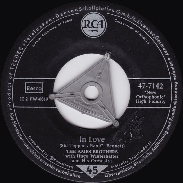 The Ames Brothers With Hugo Winterhalter Orchestra : Little Gypsy / In Love (7", Single)