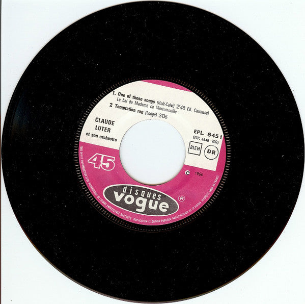 Claude Luter : Mame (7", EP)