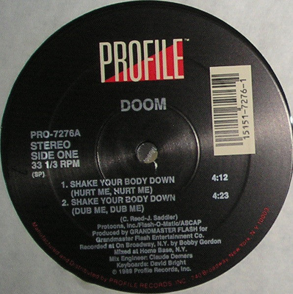 Doom (5) : Shake Your Body Down (12")