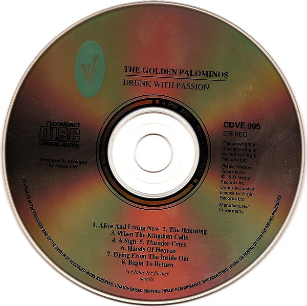 The Golden Palominos : Drunk With Passion (CD, Album)