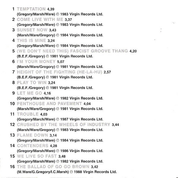 Heaven 17 : Heaven 17 (CD, Comp)