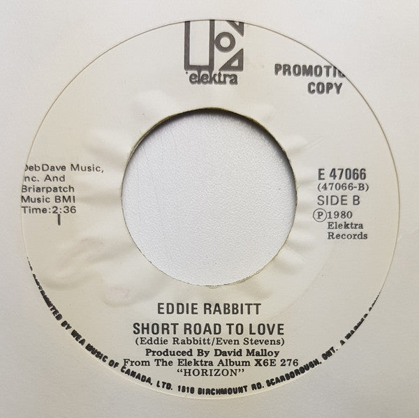 Eddie Rabbitt : I Love A Rainy Night (7", Single, Promo)