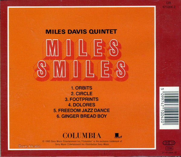 The Miles Davis Quintet : Miles Smiles (CD, Album, RE, RM, RP)