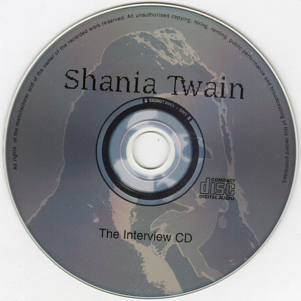 Shania Twain : The Interview CD (CD, Unofficial)