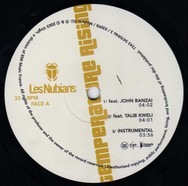 Les Nubians : Temperature Rising (12")