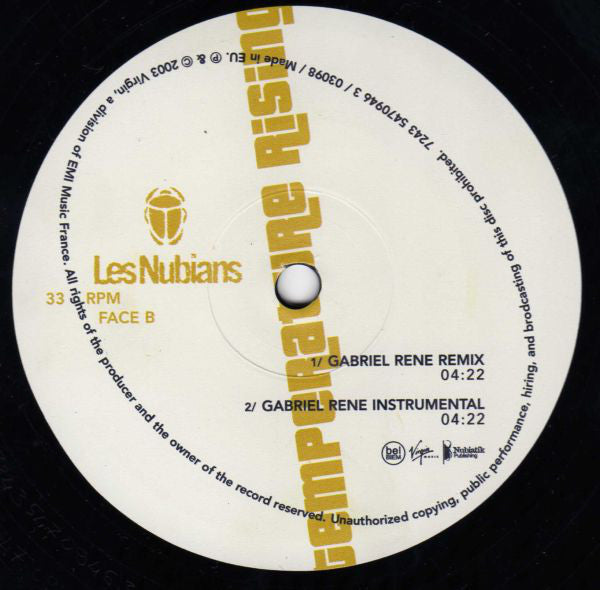 Les Nubians : Temperature Rising (12")