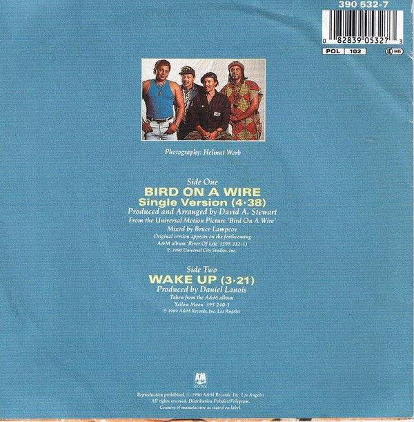 The Neville Brothers : Bird On A Wire (7", Single)