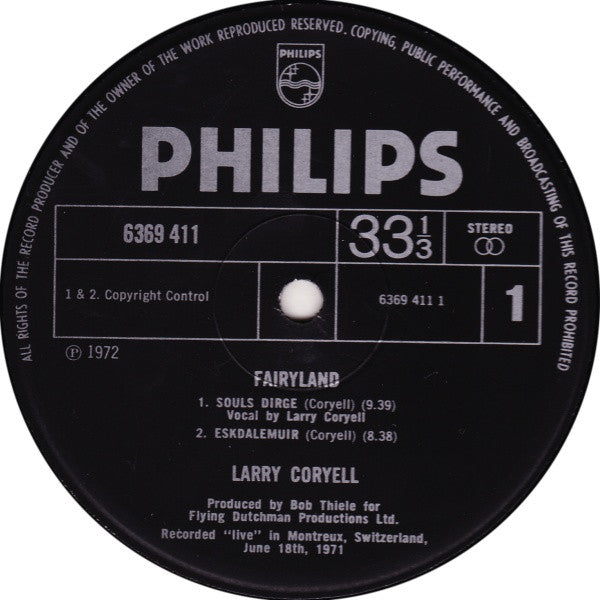 Larry Coryell : Fairyland (LP, Album)