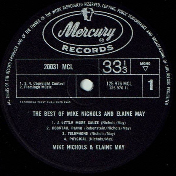 Mike Nichols & Elaine May : The Best Of Mike Nichols & Elaine May (LP, Comp, Mono)
