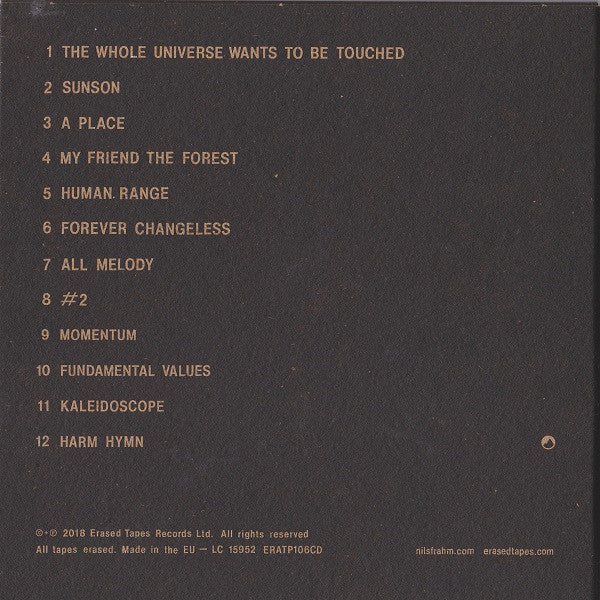 Nils Frahm : All Melody (CD, Album)