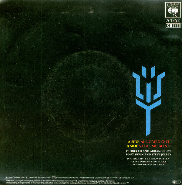 Alison Moyet : All Cried Out (7", Single)