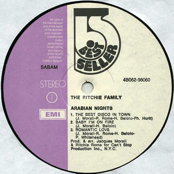 The Ritchie Family : Arabian Nights (LP, Album)