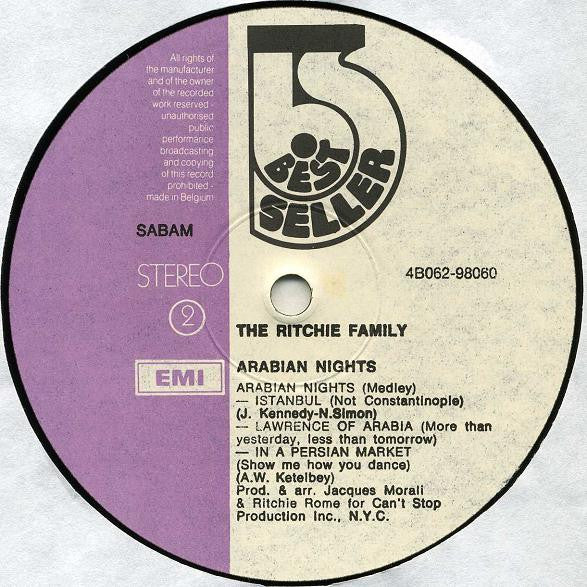 The Ritchie Family : Arabian Nights (LP, Album)