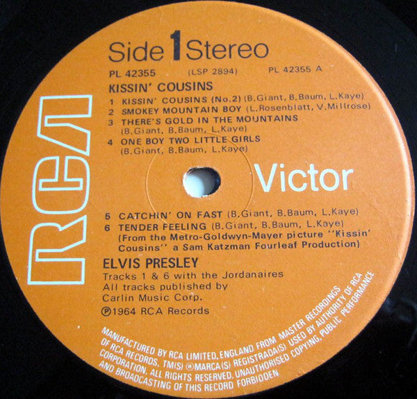 Elvis Presley : Kissin' Cousins (LP, RE)