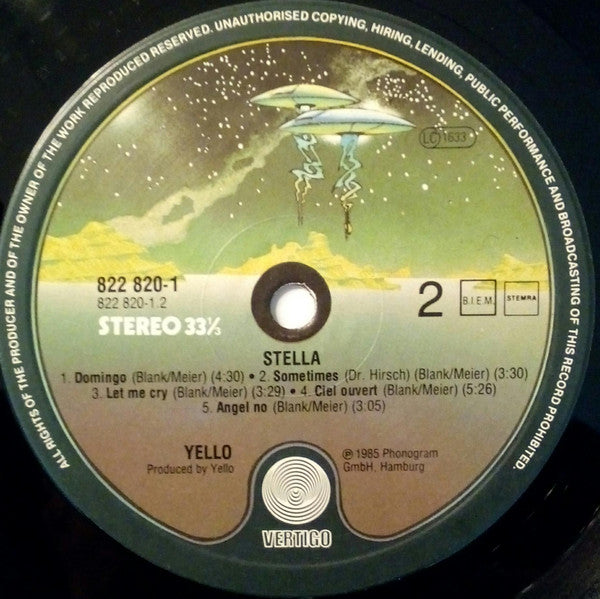 Yello : Stella (LP, Album, RP)