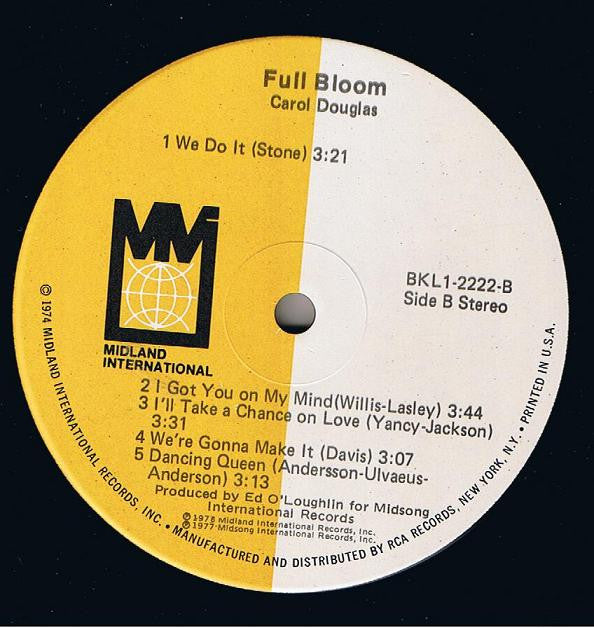 Carol Douglas : Full Bloom (LP, Album)