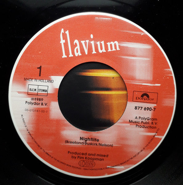Flavium : Nightlife (7", Single)