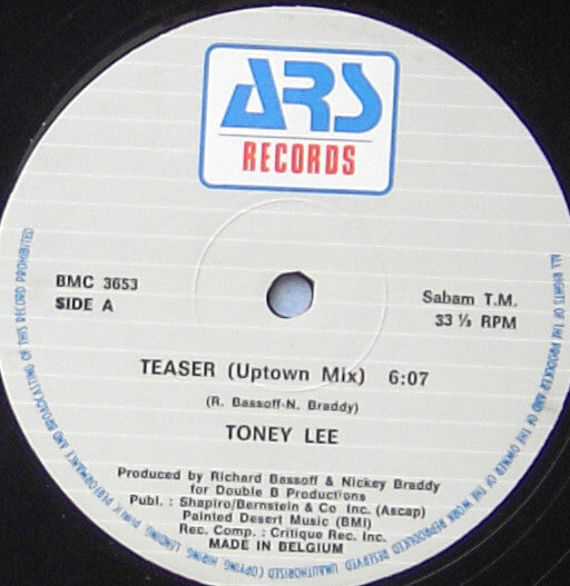 Toney Lee : Teaser (12", Maxi)