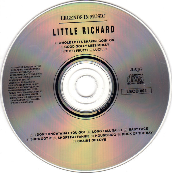 Little Richard : Legends In Music (CD, Comp)
