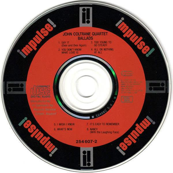 The John Coltrane Quartet : Ballads (CD, Album, RE)