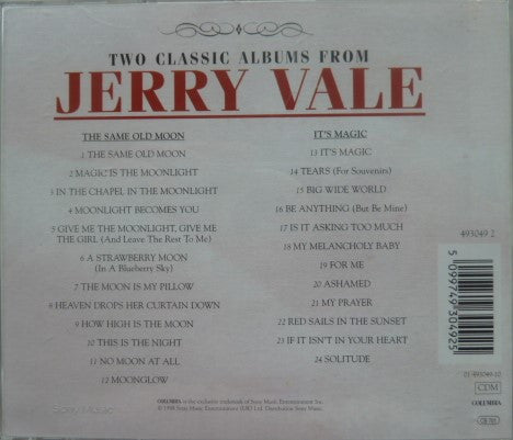 Jerry Vale : The Same Old Moon / It's Magic (CD, Comp)