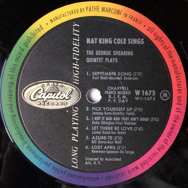 Nat King Cole / George Shearing : Nat King Cole Sings / George Shearing Plays (LP, Album, Mono)