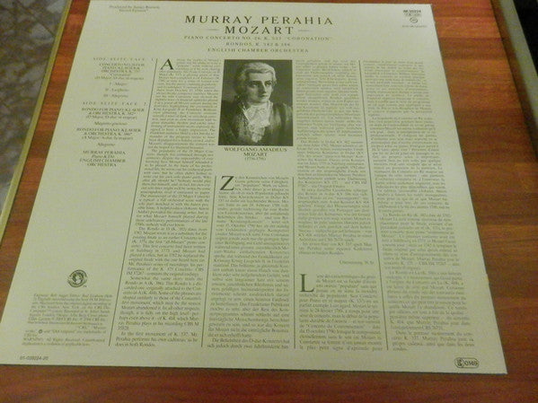 Murray Perahia, English Chamber Orchestra - Wolfgang Amadeus Mozart : Piano Concerto No. 26, K. 537 "Coronation" / Rondos, K. 382 & 386 (LP)