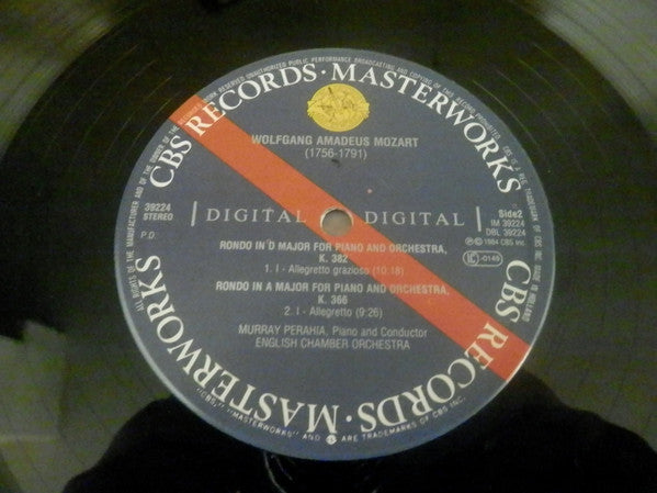 Murray Perahia, English Chamber Orchestra - Wolfgang Amadeus Mozart : Piano Concerto No. 26, K. 537 "Coronation" / Rondos, K. 382 & 386 (LP)