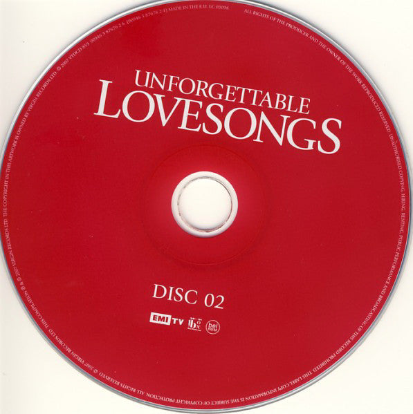 Various : Unforgettable Lovesongs (2xCD, Comp)