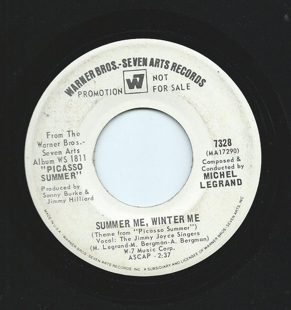 Michel Legrand : Theme From "Picasso Summer" (7", Single, Promo)