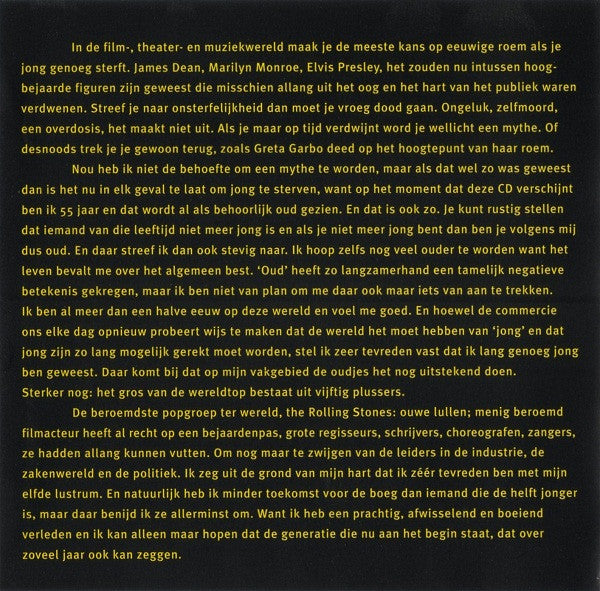 Robert Long : Lang Genoeg Jong (CD, Album)