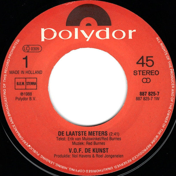 VOF De Kunst & The Skymasters : De Laatste Meters (7", Single)