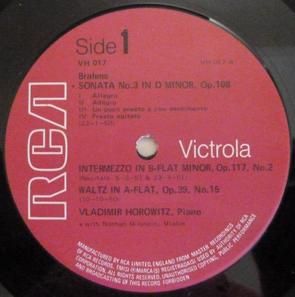Vladimir Horowitz, Johannes Brahms, Modest Mussorgsky : Brahms & Mussorgsky (LP, Comp)