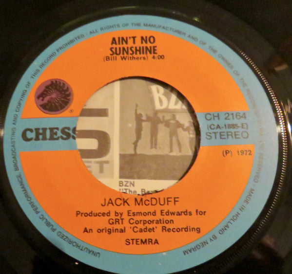 Brother Jack McDuff : Ain't No Sunshine (7")