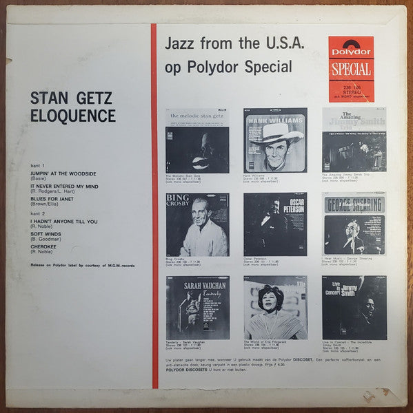 Stan Getz : Eloquence (LP, Comp)