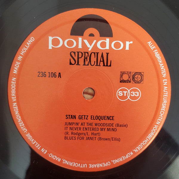 Stan Getz : Eloquence (LP, Comp)