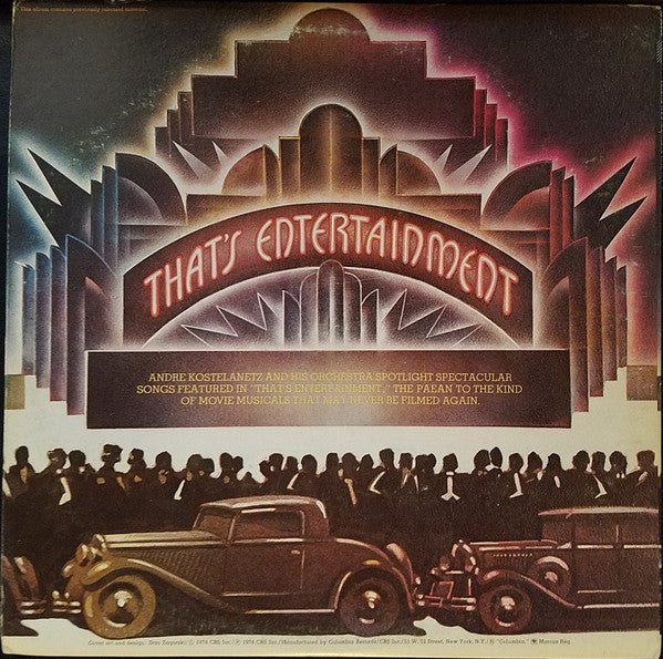 André Kostelanetz And His Orchestra : Songs Featured In The MGM Film That's Entertainment (2xLP, Gat)