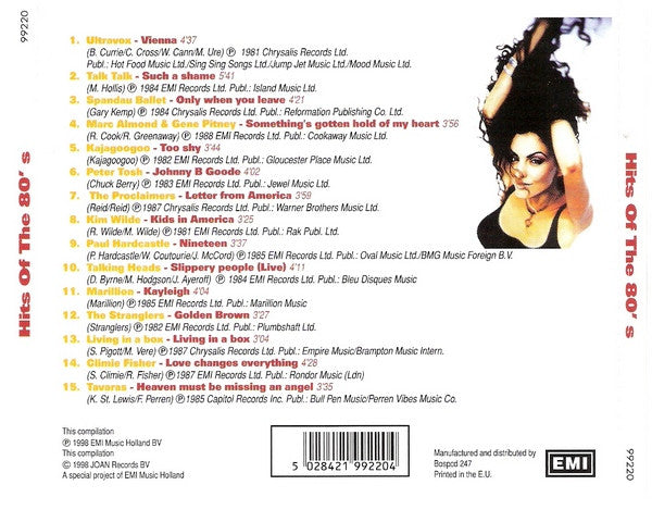 Various : Hits Of The 80's (CD, Comp)