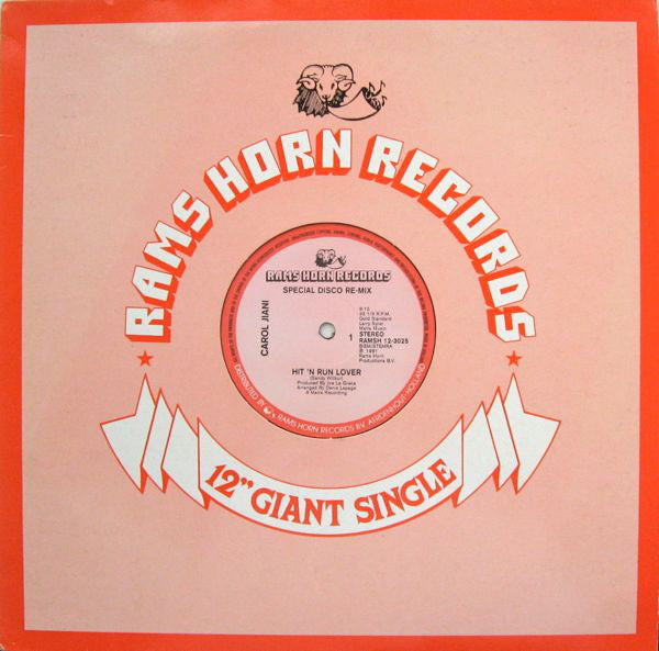 Carol Jiani : Hit 'n Run Lover (Special Disco Re-Mix) (12", Single)