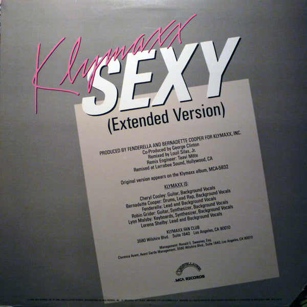 Klymaxx : Sexy (12" Version) (12")