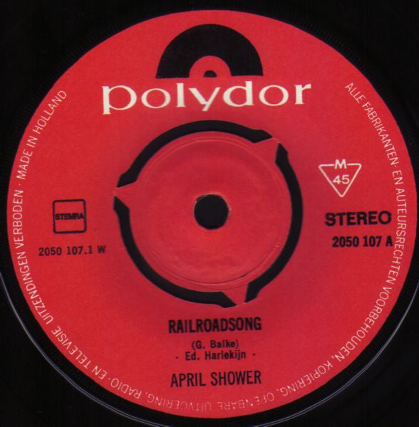 April Shower (2) : Railroadsong / Home (7", Single)